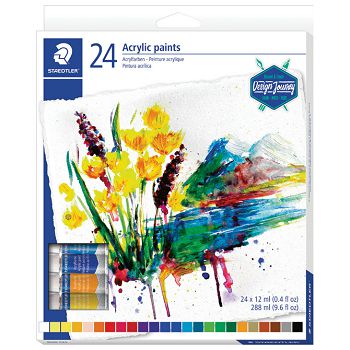 Boja akrilna  12ml aluminijska tuba 24boje Design Journey Staedtler 8500 C24