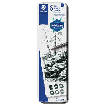 Set olovka čisti grafit pk6 Mars Lumograph Design Journey Staedtler 100G M6 blister!!
