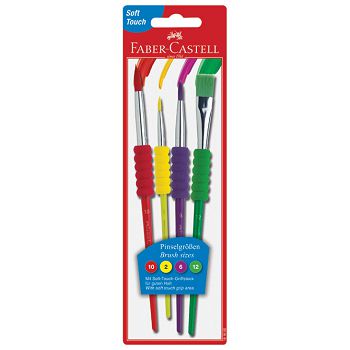 Set kistova od sintetičkih vlakana pk4 Faber-Castell 481600 sortirano blister