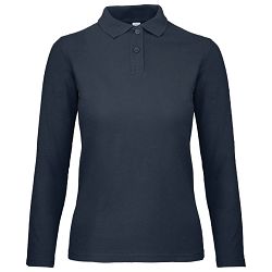 Majica dugi rukavi polo B&C ID.001 LSL/women 180g tamnoplava 2XL!!