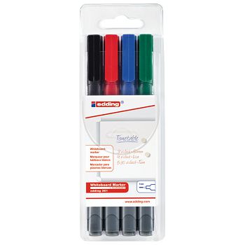 Marker za bijelu ploču 1 mm Edding 361/4 S blister