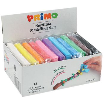 Plastelin 11bojax50g karton Primo 2661CP11