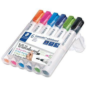 Marker za bijelu ploču 2 mm pk6 reciklirani Lumocolor Staedtler 351 WP6-1