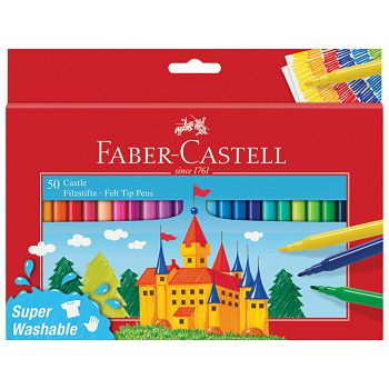 Flomaster školski  50boja Faber-Castell 554204 blister