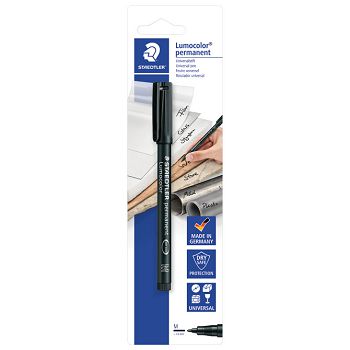 Marker permanentni 1 mm reciklirani Lumocolor Staedtler 317-9 BKDA crni blister