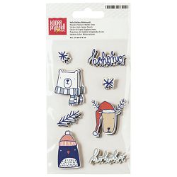 Naljepnice ukrasne drvene pk16 Winter Time Knorr Prandel 21-8001334 blister!!
