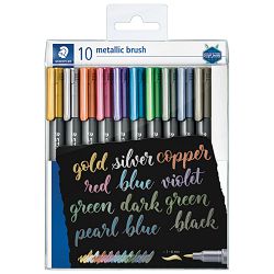 Marker 1-6 mm pk10 Metallic brush Design Journey Staedtler 8321 TB10 sortirano blister