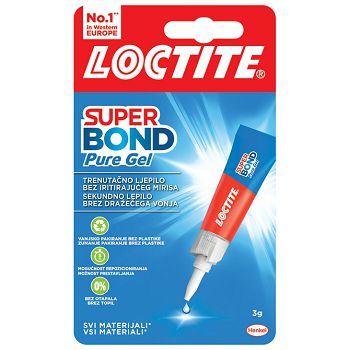 Ljepilo trenutačno  3g Loctite Super Bond Pure Gel  Henkel 2943109 blister