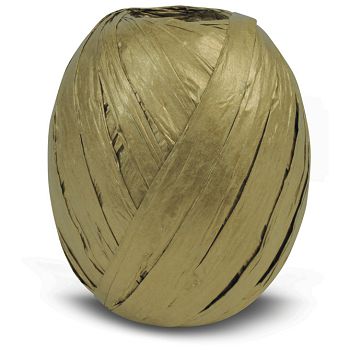 Vrpca ukrasna 10 mmx30m rafija Prasent 438-634 metalik zlatna