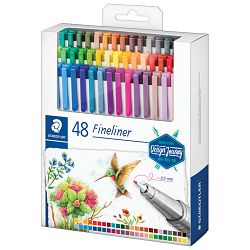 Flomaster fineliner 0,3 mm 48boja Triplus Design Journey Staedtler 334 C48-C!!