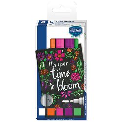 Marker-kreda za staklo 2,4 mm pk5 Lumocolor Design Journey Staedtler 344 C5 sortirano blister