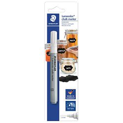 Marker-kreda za staklo 2,4 mm Lumocolor Staedtler 344-0 BK bijeli blister