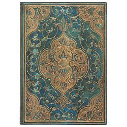 Notes 13x18 cm-midi crte  88L bez zatvaranja Turquoise Chronicles Flexis Paperblanks FB8226-2