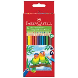 Boje drvene  12boja trokutaste Faber-Castell 120523 blister