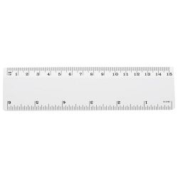 Ravnalo pvc 15 cm/6inch bijelo