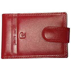 Etui za kartice/vizitke s gumbom koža Pierre Cardin 2127LB01 crveni