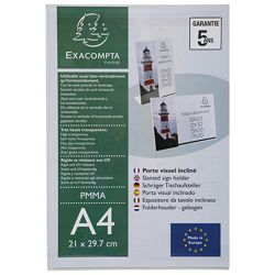 Stalak za 1 prospekt stolni akrilni A4 "L" Exacompta 84058D