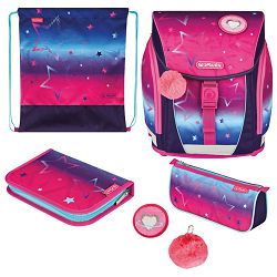 Torba školska anatomska 4/1 Filolight Pink Stars Herlitz 50043187