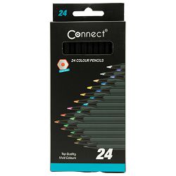 Boje drvene  24boje black Connect blister