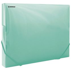 Mapa s gumicom hrbat-30 mm A4 pp Donau 8545002PL-06 prozirno mat zelena