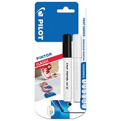 Marker 0,7 mm pk2 Pintor Pilot SW-PT-EF crni/bijeli blister!!