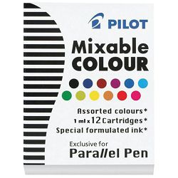 Tinta za nalivpero patrone Parallel pen pk12 Pilot IC-P3-AST sortirano