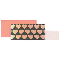 Čestitka 11x23 cm Srca Stewo 5465 70 blister