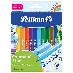 Flomaster školski  10boja Colorella star Pelikan 822299 blister