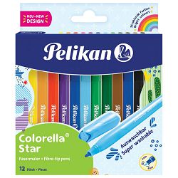 Flomaster školski  12boja Colorella star Pelikan 822305 blister