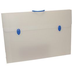 Torba-kofer pp-tvrdi  750x530x40 mm Ri.Plast 6353754201 prozirno bijela/sort ručka