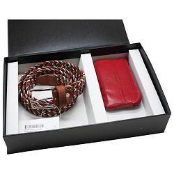 Set poklon remen + etui za ključeve crveni!!