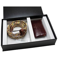 Set poklon remen + etui za ključeve smeđi!!