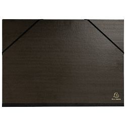Mapa kartonska lakirana sa gumicom 32x45 cm(A3) Exacompta 548000E crna