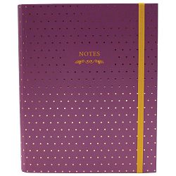 Blok kolegij B5 crte 96L s gumicom Dots 3 Marker rozi 1785 