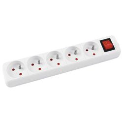 Kabel produžni s prekidačem 5rupa/5m Office products 13115541-14 bijeli