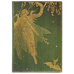 Notes 12x17,5 cm-midi crte  88L bez zatvaranja Olive Fairy Flexis Paperblanks FB9641-2