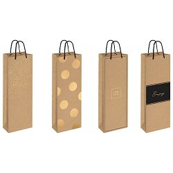 Vrećice ukrasne-boca 13x36x8 cm Kraft Interdruk sort