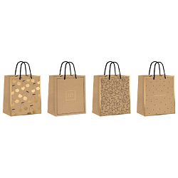 Vrećice ukrasne 18x23x10 cm Kraft Interdruk sort