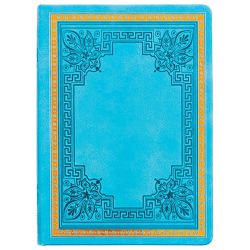 Notes 20,5x14,5 cm crte 160L bez zatvaranja Old Book Marker svijetloplavi 8681