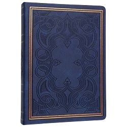 Notes 20,5x14,5 cm crte 160L bez zatvaranja Old Book Marker tamnoplavi 8684