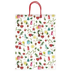 Vrećice ukrasne 20,5x26x11,5 cm novogodišnje Rex-Saul Sadoch SDN20-486G