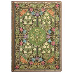 Planer tjedni 2025-12,5x18 cm-midi horizontalni s gumicom Poetry in Bloom Paperblanks DED5775!!