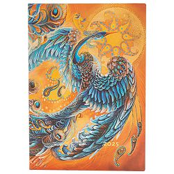 Planer tjedni 2025-12x17,5 cm-midi horizontalni s gumicom Skybird Flexi Paperblanks FED5845!!