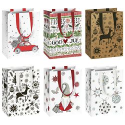 Vrećice ukrasne 10x14x8 cm novogodišnje Stewo 5384 70 sortirano