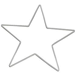 Obruč za dekoraciju metalni Zvijezda 25 cm Knorr Prandell 21-6785255