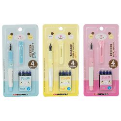 Nalivpero školsko+4patrone SHA sortirano blister