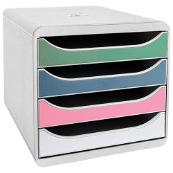 Kutija s 4 ladice Autentik Exacompta 310303D bijela-sort