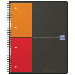 Blok kolegij A4 karo 80L perforacija+4rupe Activebook Oxford 100104329