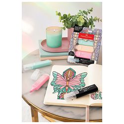 Signir 1-5mm 46 Glassy Pastel kart.kutija Faber Castell 254694/4boje blister
