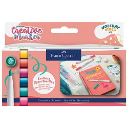 Marker permanentni dekorativni brush pk6 Faber Castell 161013 sort blister